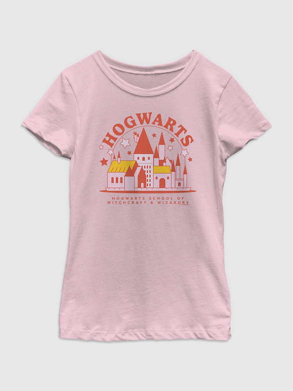 Harry Potter Hogwarts School Graphic T-shirt For Girls