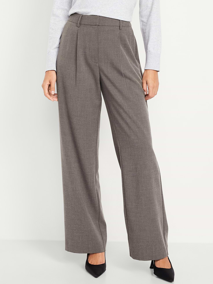 Image number 2 showing, Extra High-Waisted Taylor Wide-Leg Trouser Pants