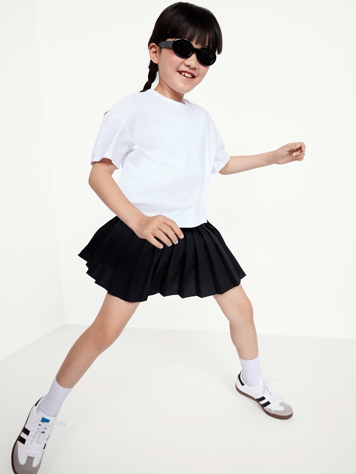 Image number 3 showing, High-Waisted Pleated Performance Skort for Girls