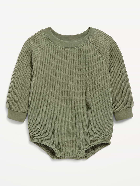 Long-Sleeve Fleece One-Piece Romper for Baby