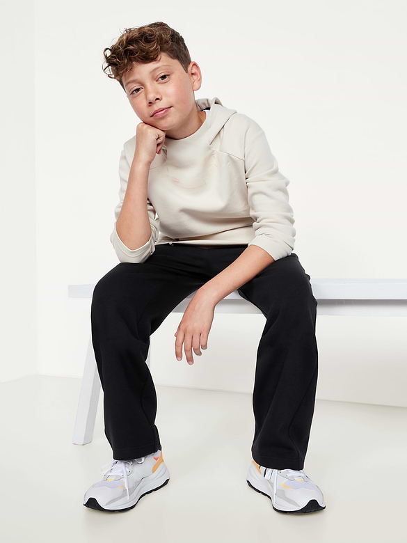 Pantalon de jogging à jambe droite en Molleton dynamique pour garçon