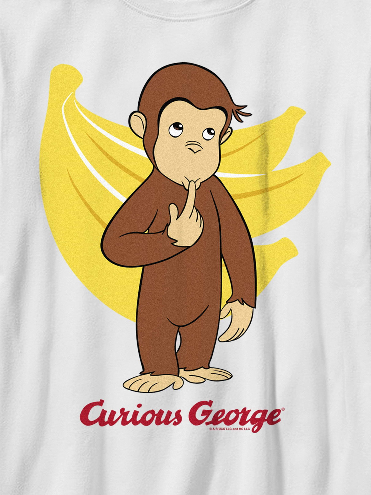 Image number 2 showing, Curious George Banana George Gender-Neutral Graphic T-Shirt for Kids