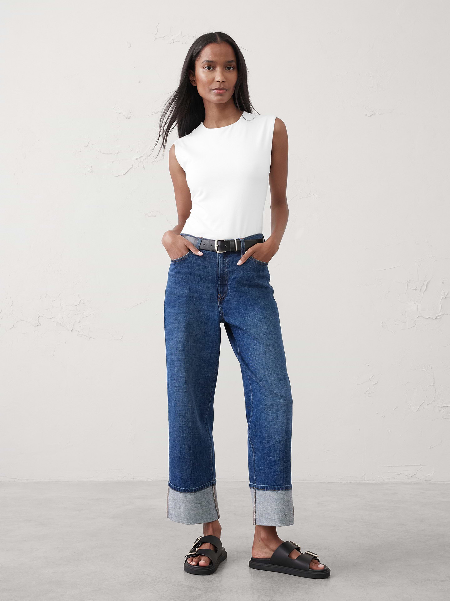 Image number 1 showing, Soft Stretch Crew-Neck T-Shirt