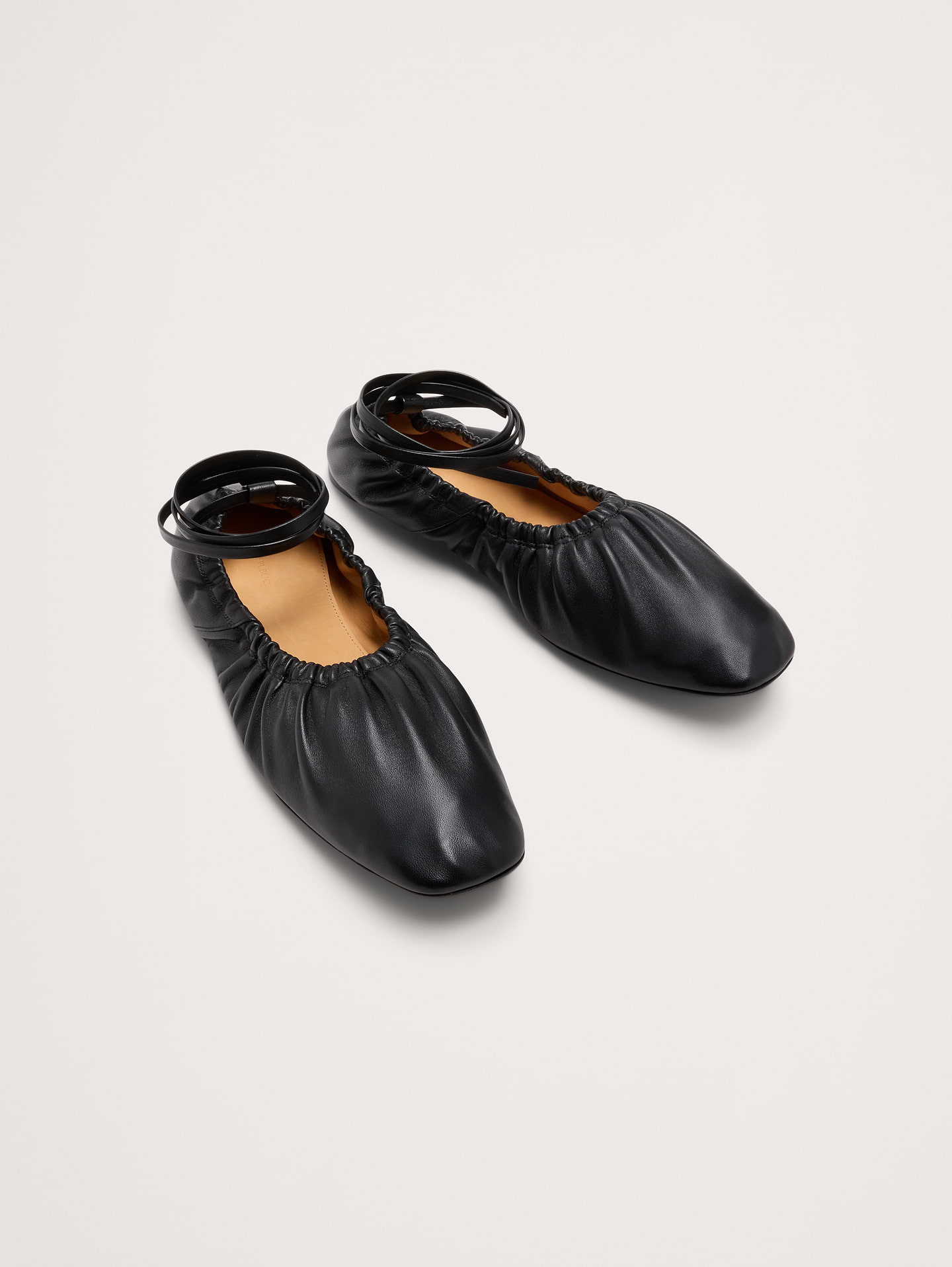Image number 8 showing, Ruched Leather Ballet Flat