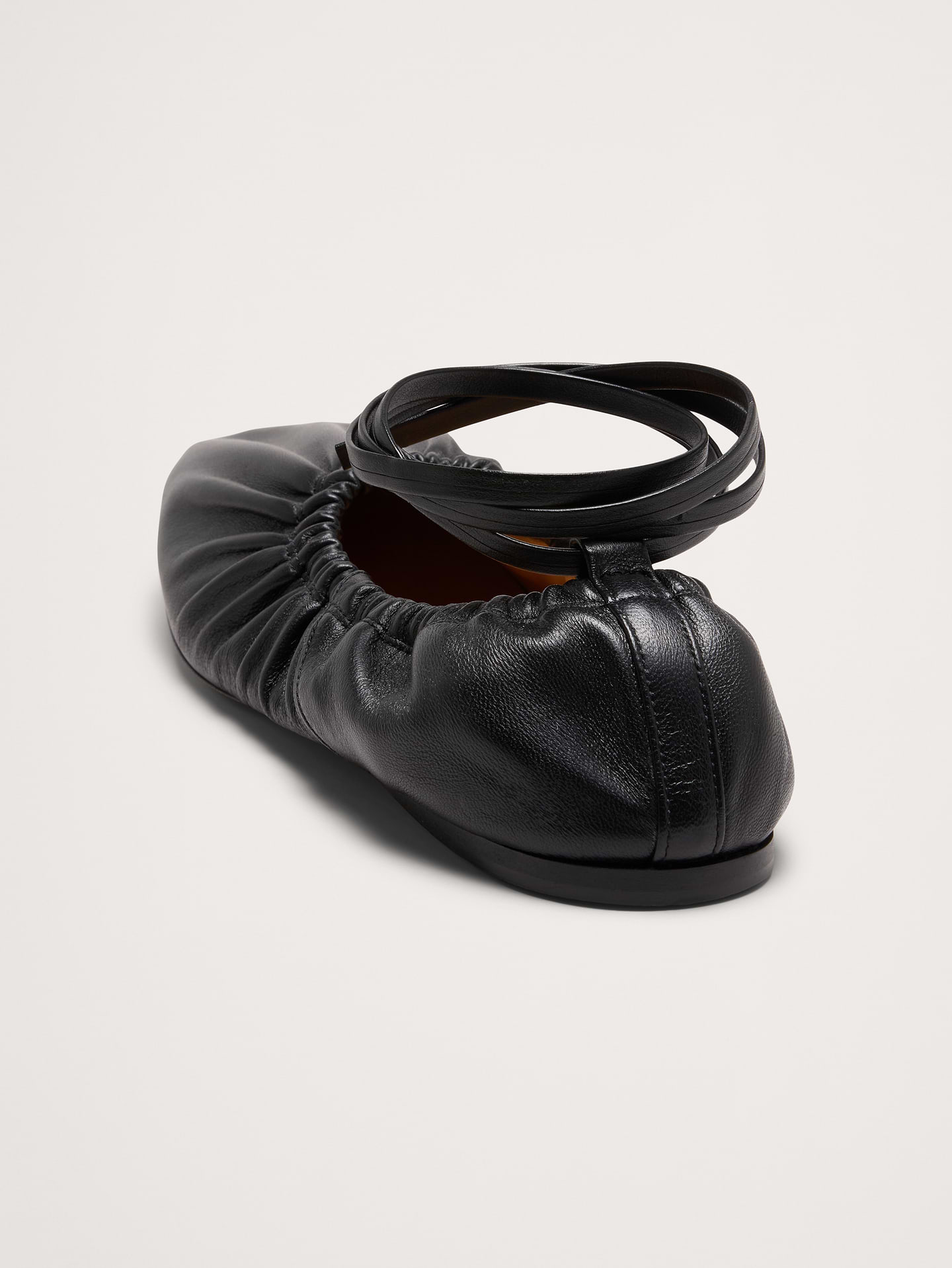 Image number 4 showing, Ruched Leather Ballet Flat