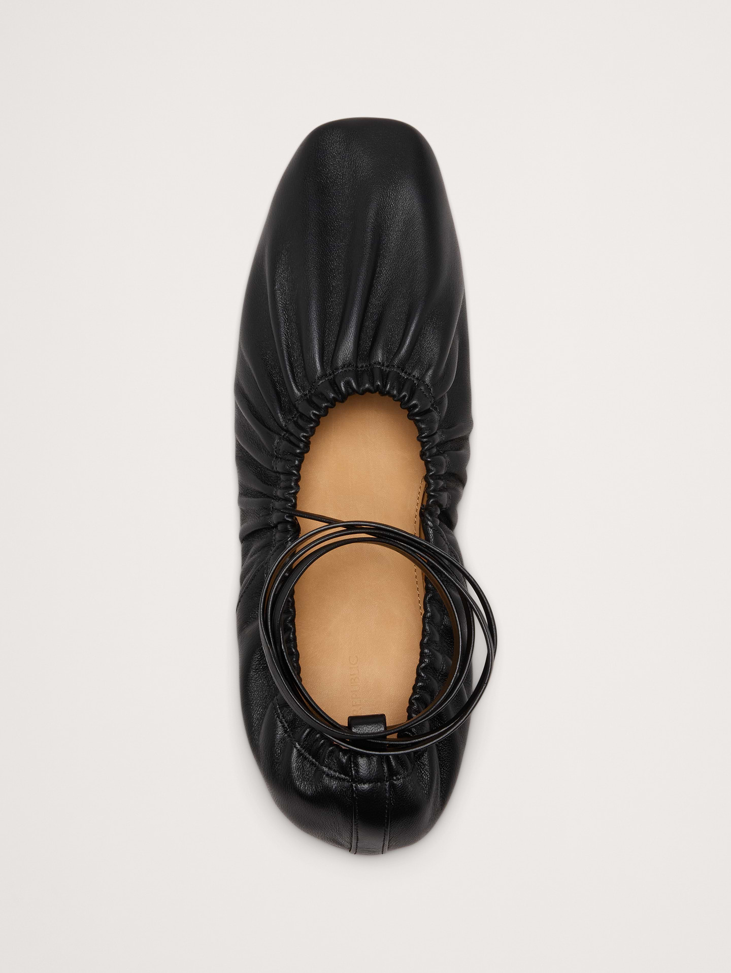 Image number 5 showing, Ruched Leather Ballet Flat