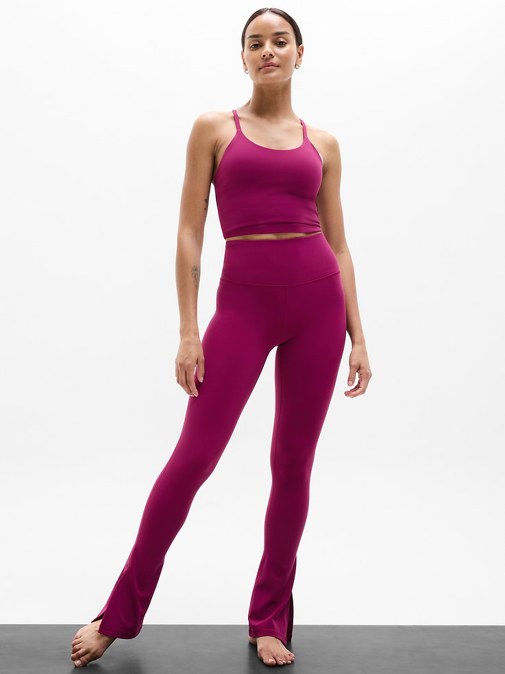 Image 3 of 7, Elation Ultra High Rise Split Slim Flare Pant