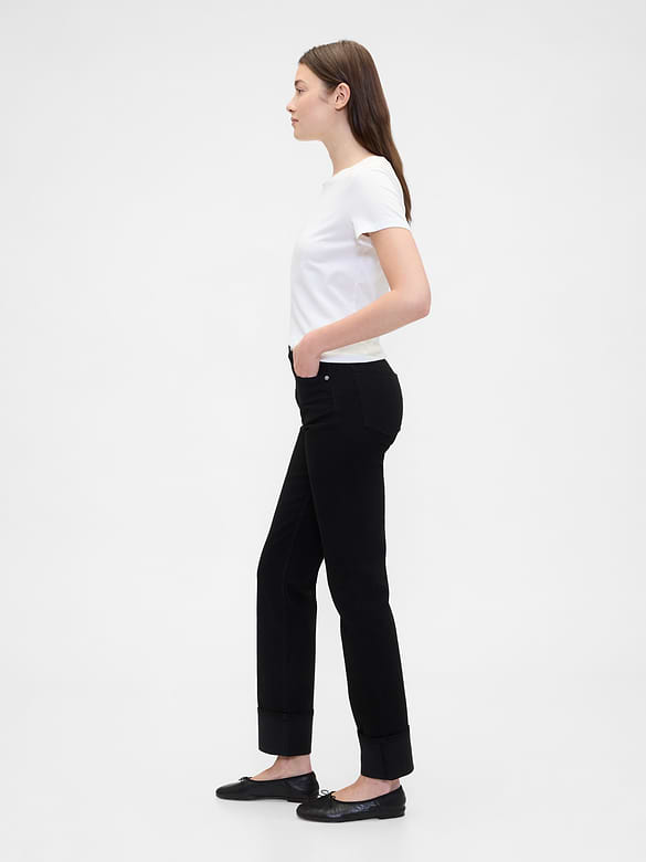 High Rise '90s Slim Straight Jeans