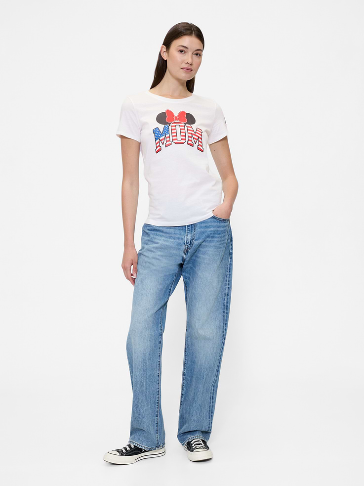 Image 3 of 5, Gap × Disney Minnie Mouse Logo T-Shirt