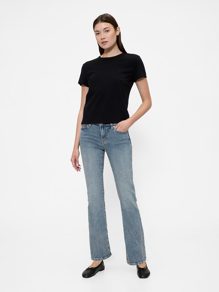 Image number 1 showing, Mid Rise Universal Baby Boot Jeans