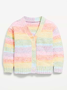 Image number 2 showing, Textured Ombré Cardigan Sweater for Toddler Girls