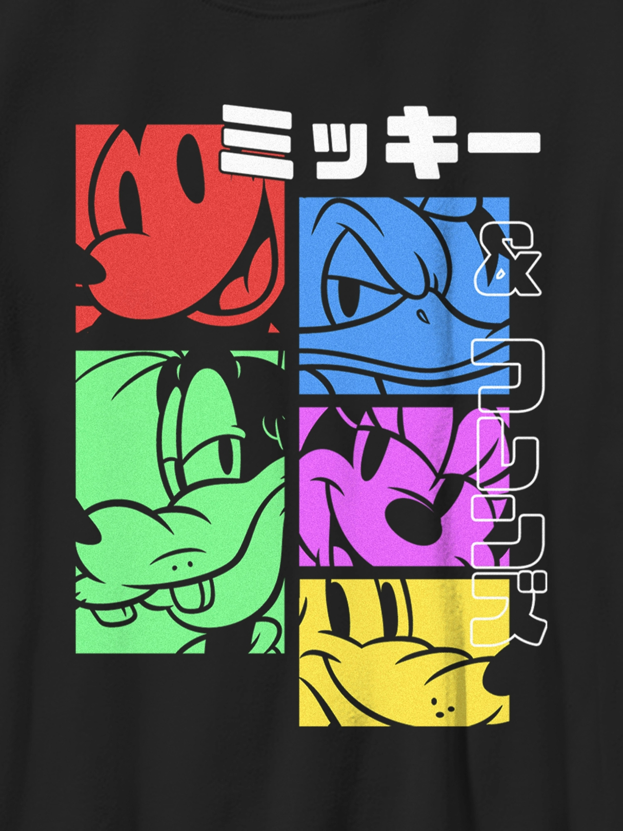 Mickey Classic Pop Katakana Gender-Neutral Graphic T-Shirt for