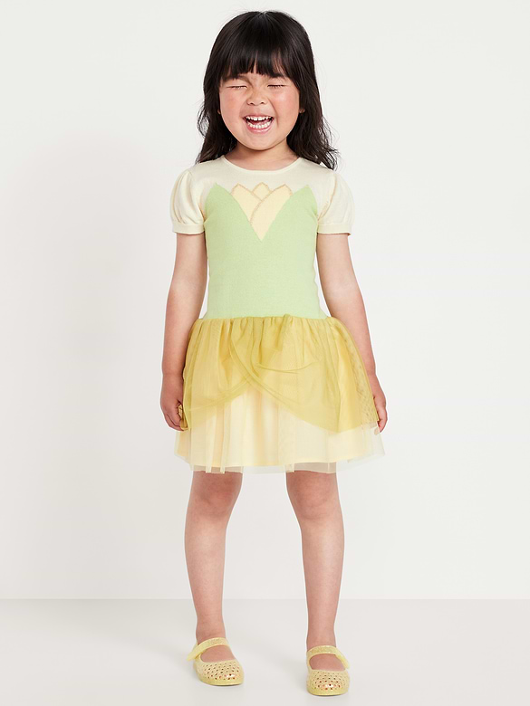 Disney© Short-Sleeve Tiana Tutu Dress for Toddler Girls