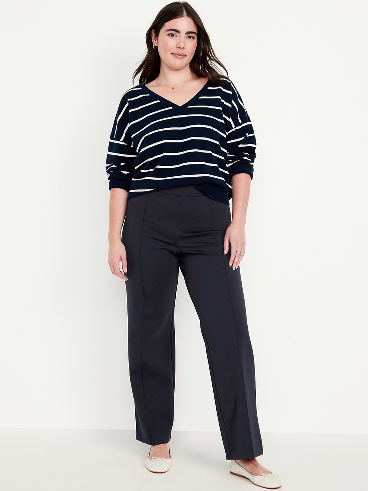 Image number 5 showing, Extra High-Waisted Stevie Straight Pants