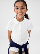 Image number 2 showing, Kids Uniform Stretch Pique Polo Shirt