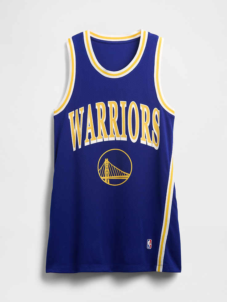 Image 5 of 5, NBA Golden State Warriors Recycled Jersey Mini Dress
