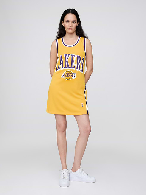 NBA Los Angeles Lakers Recycled Jersey Mini Dress