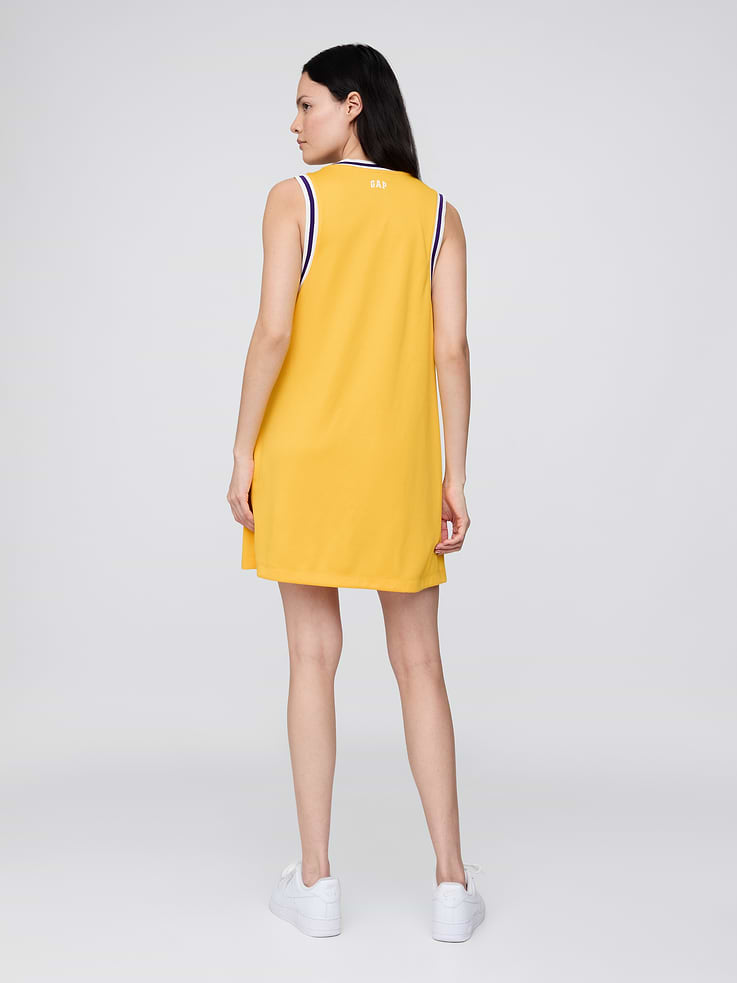 Image 4 of 5, NBA Los Angeles Lakers Recycled Jersey Mini Dress