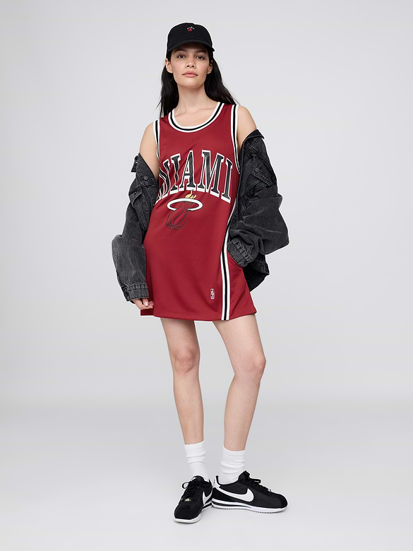 NBA Miami Heat Recycled Jersey Mini Dress