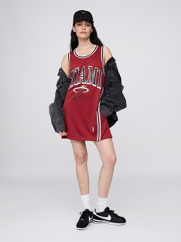 Image number 2 showing, NBA Miami Heat Recycled Jersey Mini Dress