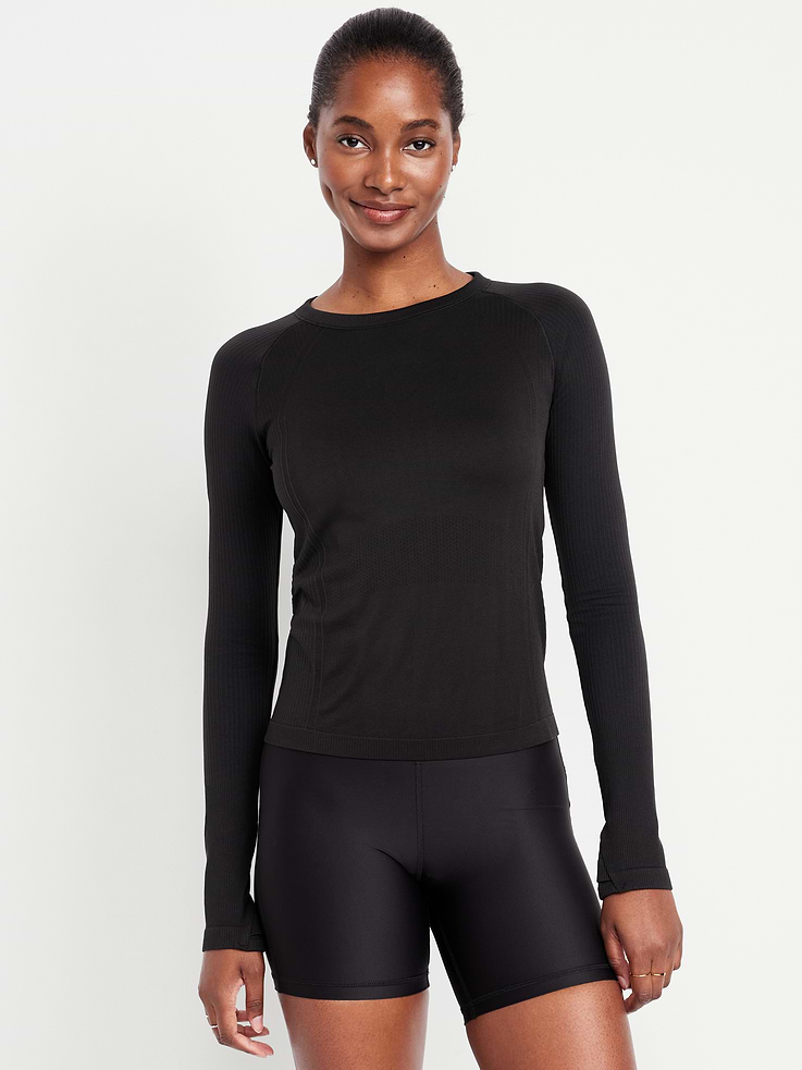 Image number 1 showing, Fluid Seamless Fitted Top