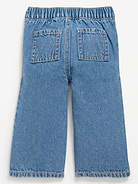 Image number 2 showing, Pull-On Baggy Utility Jeans for Baby