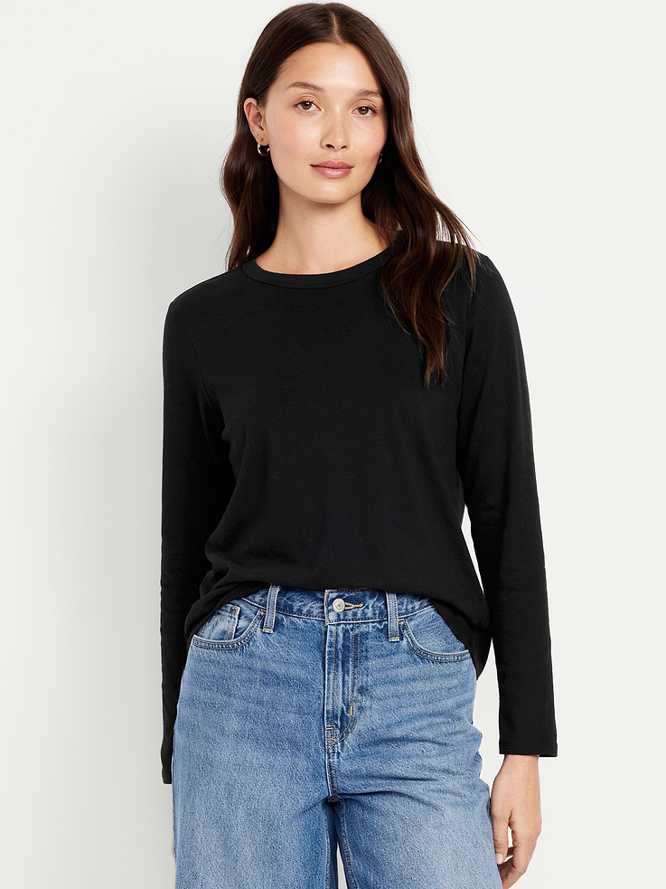 Image number 1 showing, EveryWear Long-Sleeve T-Shirt