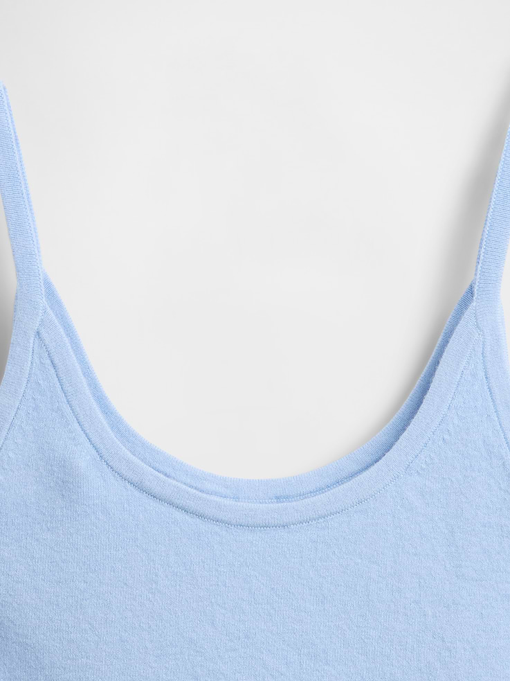 Image 4 of 5, CashSoft Stretch Crop Tank Top