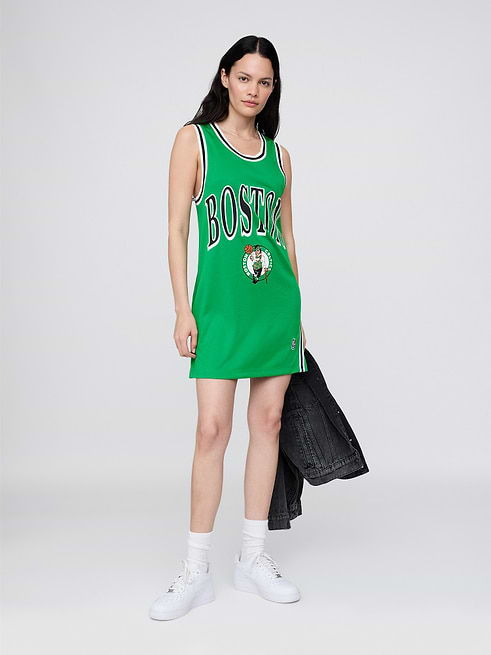 nba jersey dress 90s Boston Celtics Recycled Mini jersey dress 2000s Flirla Plus Size Women's a line prom dresses Size:XL - Preorder