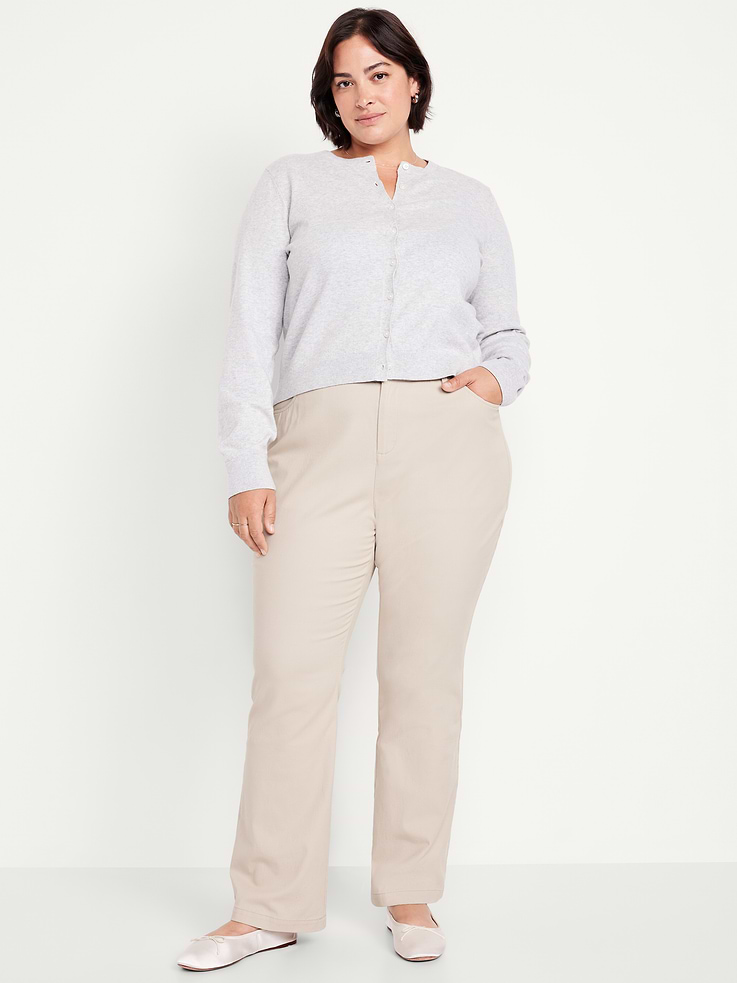 Image number 8 showing, High-Waisted Uniform Boot-Cut Pants