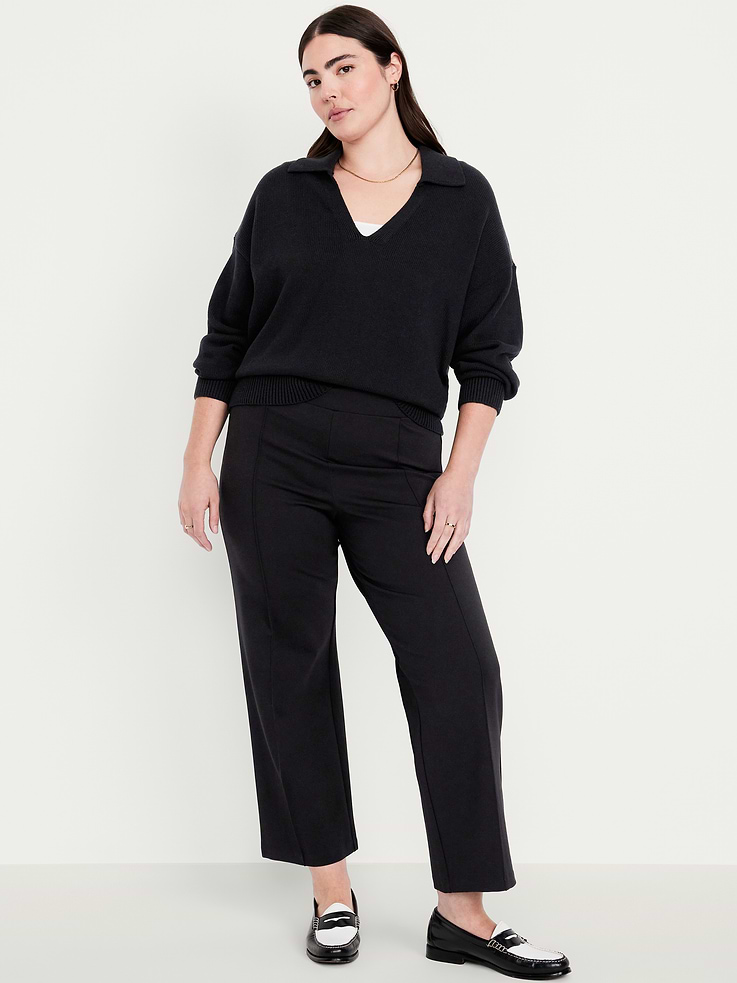 Image number 3 showing, Extra High-Waisted Stevie Straight Pants