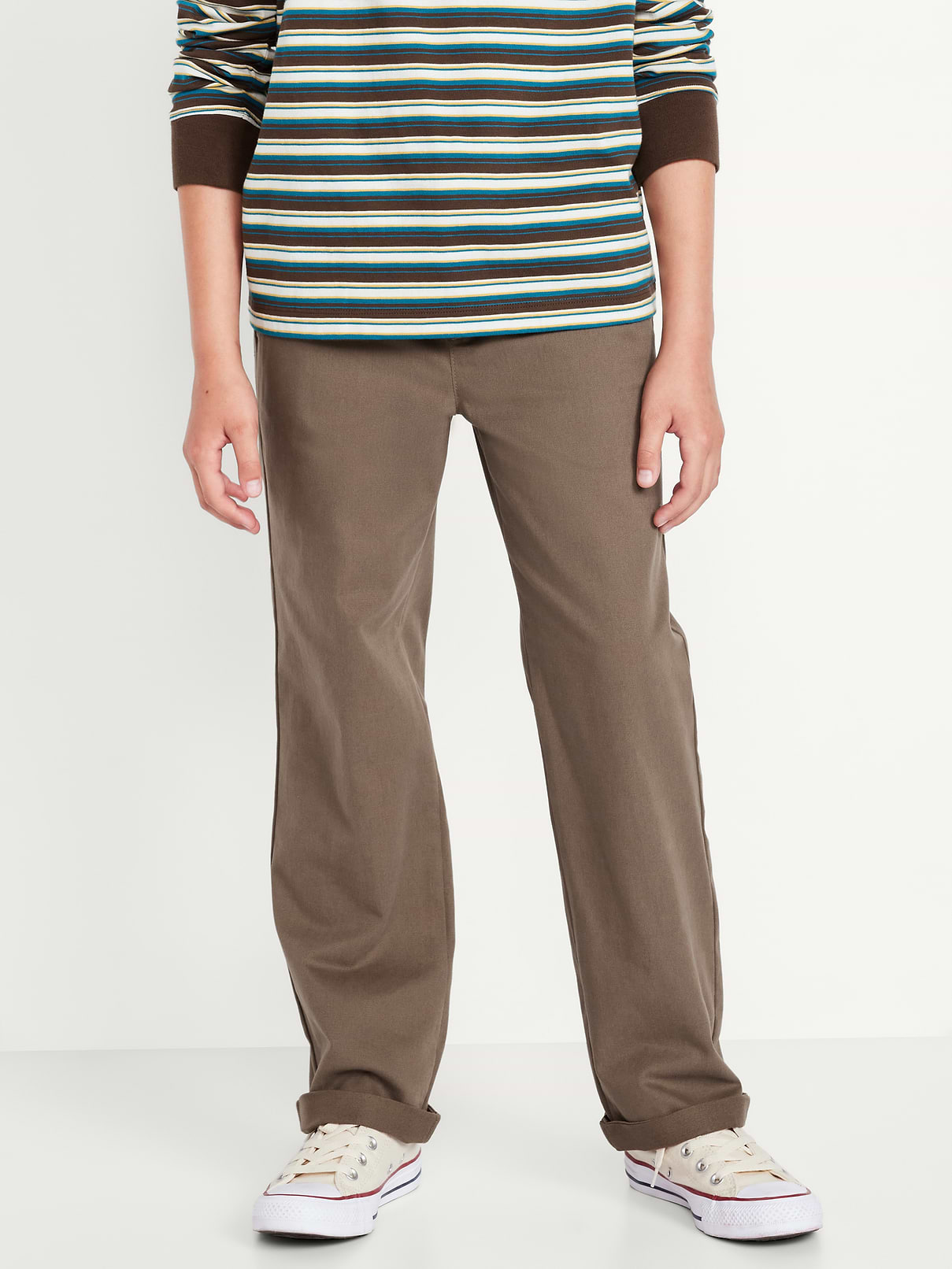 Image number 1 showing, Straight Leg Built-In Flex Pull-On Pants for Boys