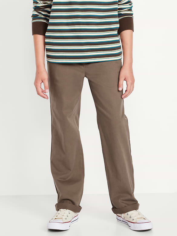 Straight Leg Built-In Flex Pull-On Pants for Boys