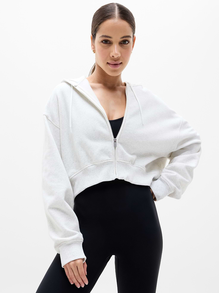 Image number 1 showing, Forever Fleece Crop Full Zip