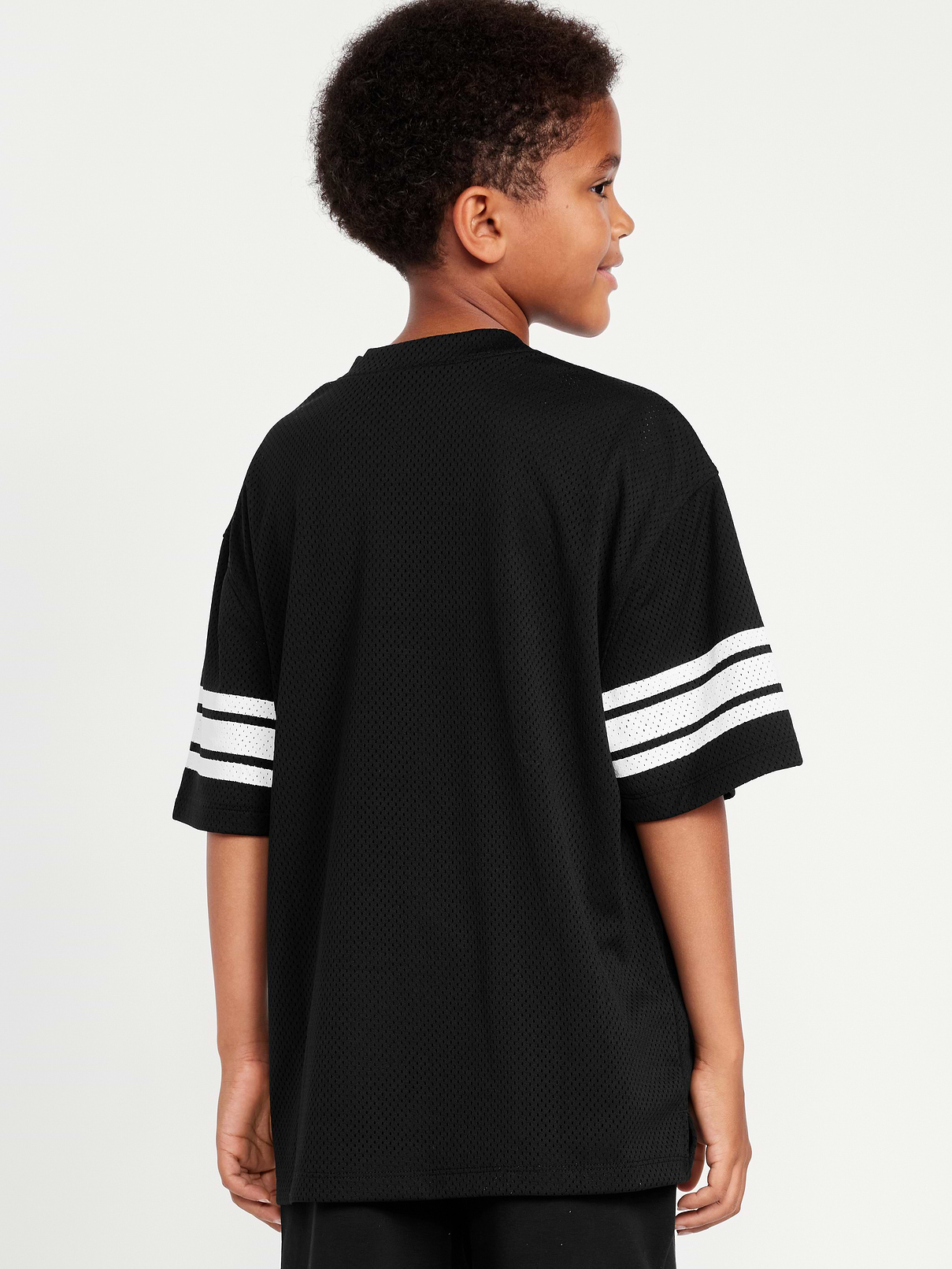 Image number 2 showing, Oversized Boxy Mesh Graphic T-Shirt for Boys