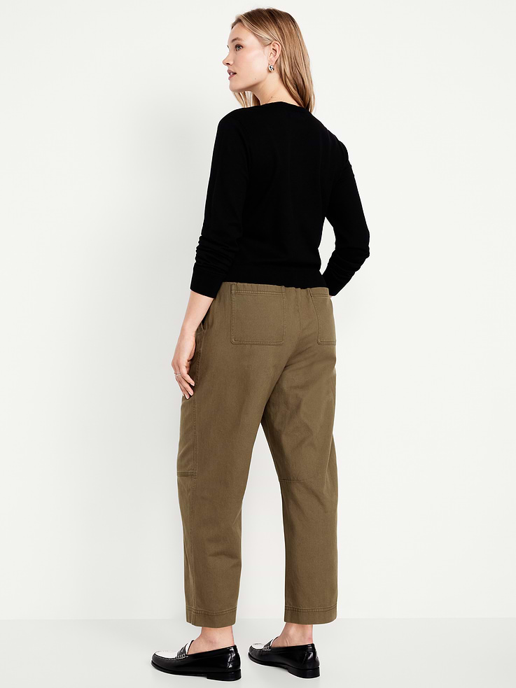 Image number 6 showing, High-Waisted Barrel Ankle Pants