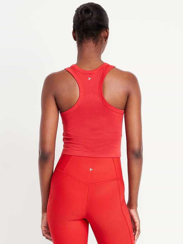 Fluid Seamless Fitted Crop Tank Top