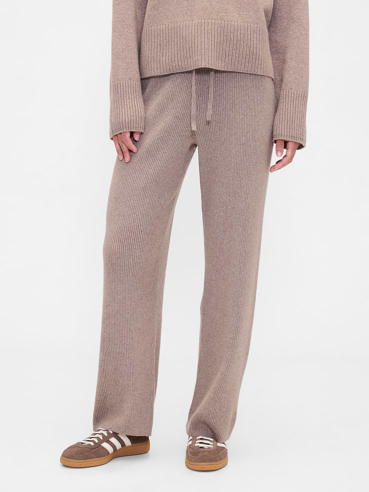 Image number 2 showing, CashSoft Relaxed Ribbed Sweater Pants