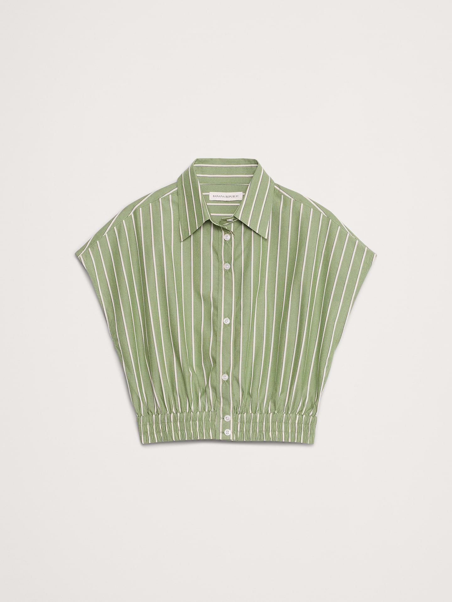 L'image numéro 7 présente Chemise courte en popeline de coton