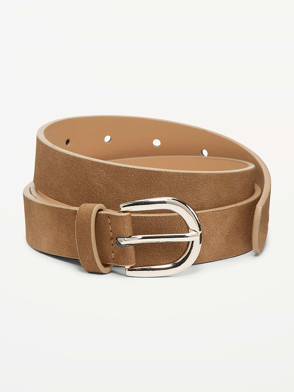 Ceinture en faux suède pour femme