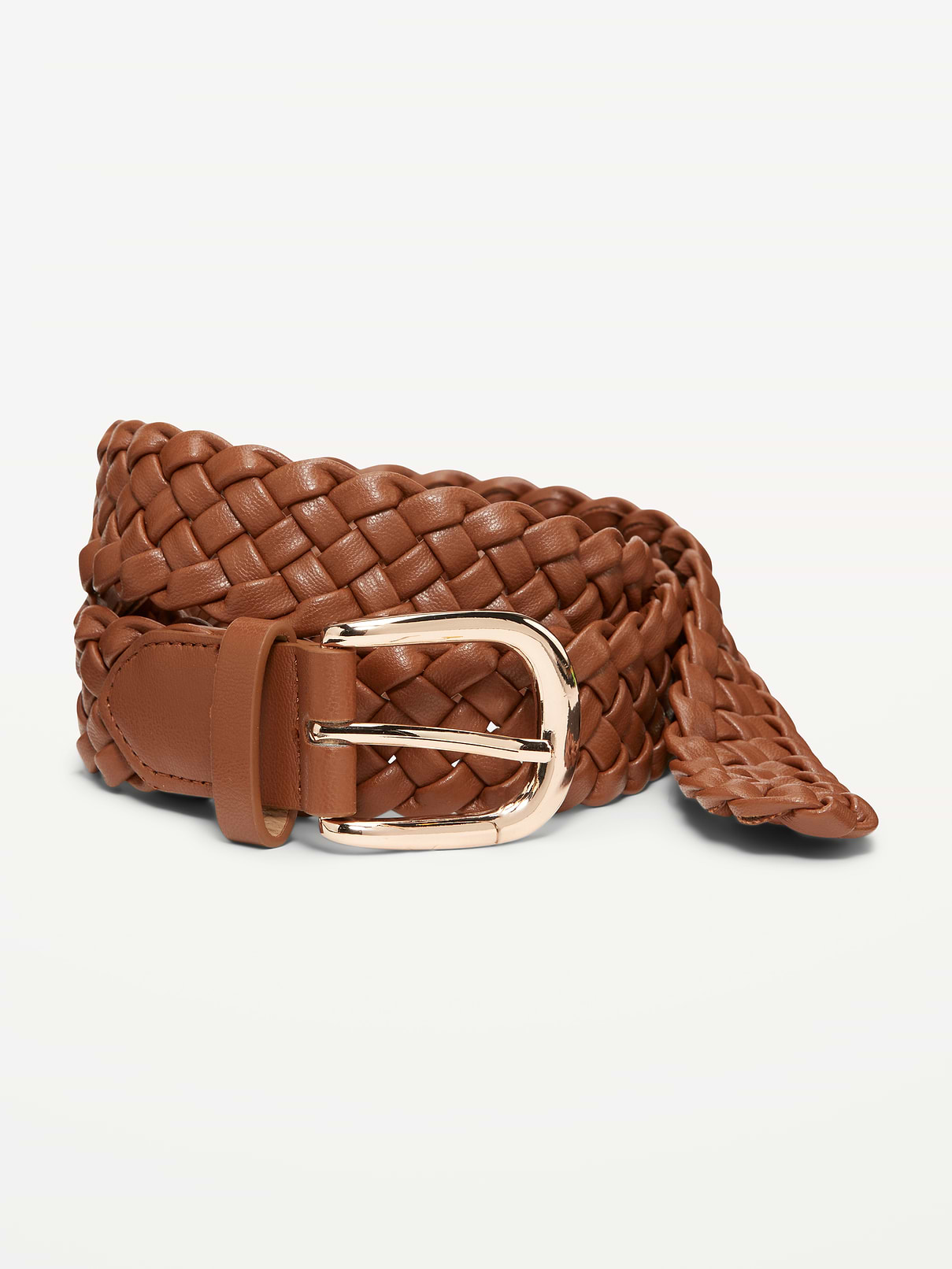 Image number 1 showing, Braided Faux-Leather Belt for Women