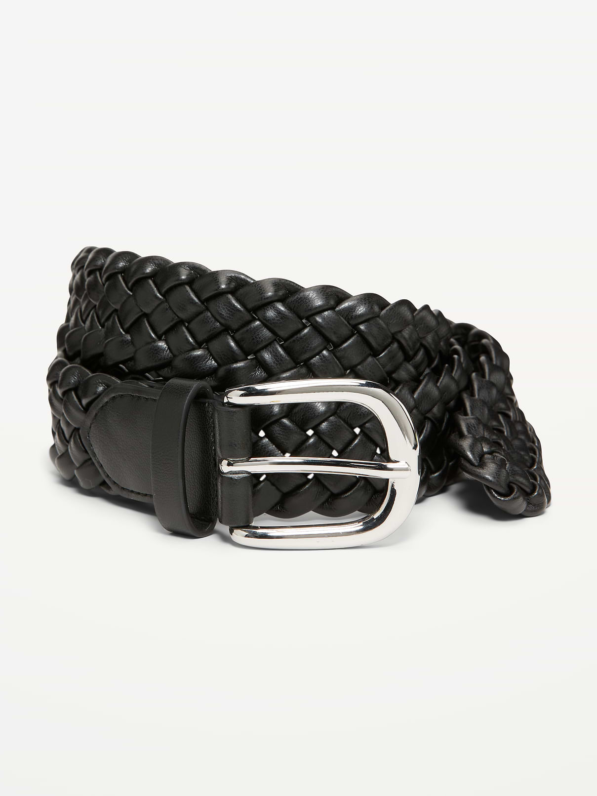 Image number 1 showing, Braided Faux-Leather Belt for Women