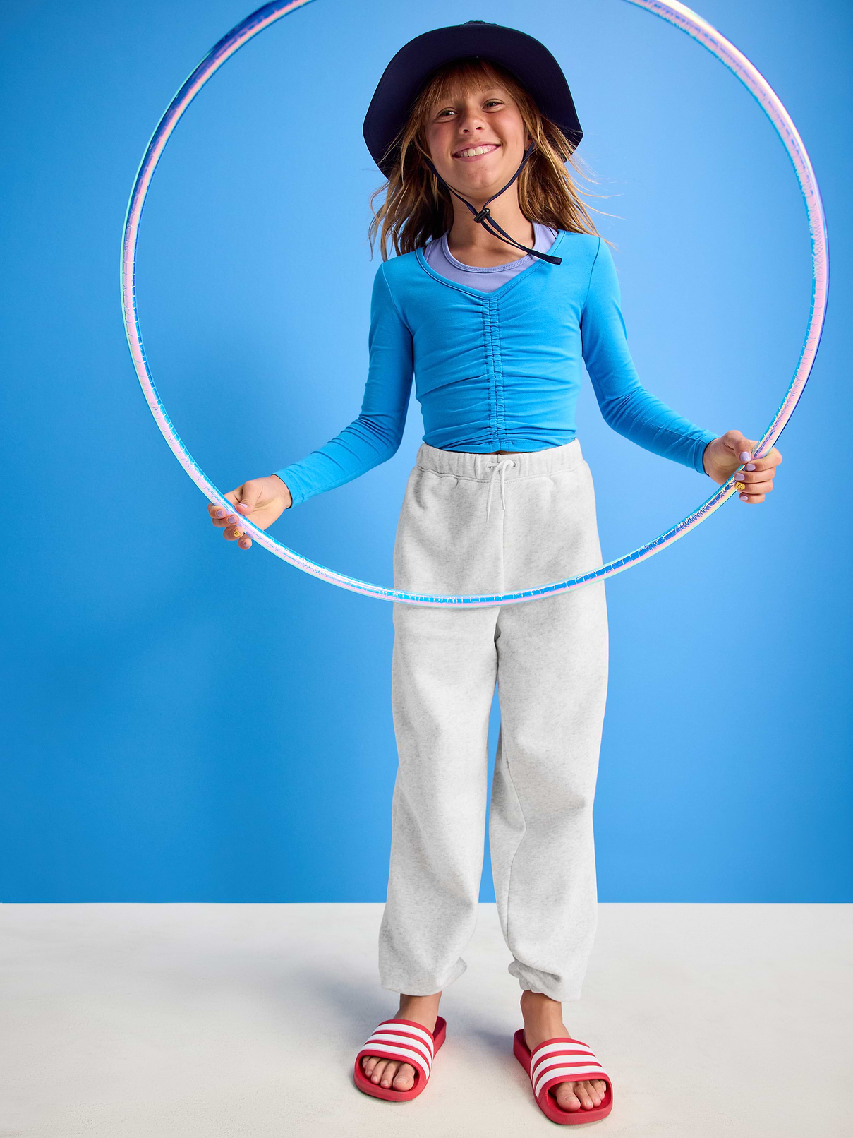 Image number 1 showing, Favorite Fleece High-Waisted Jogger Sweatpants for Girls