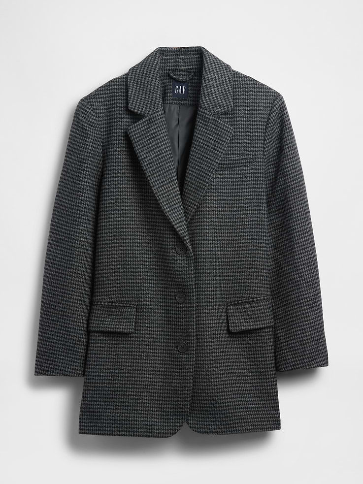 Image number 5 showing, Oversized Wool-Blend Blazer