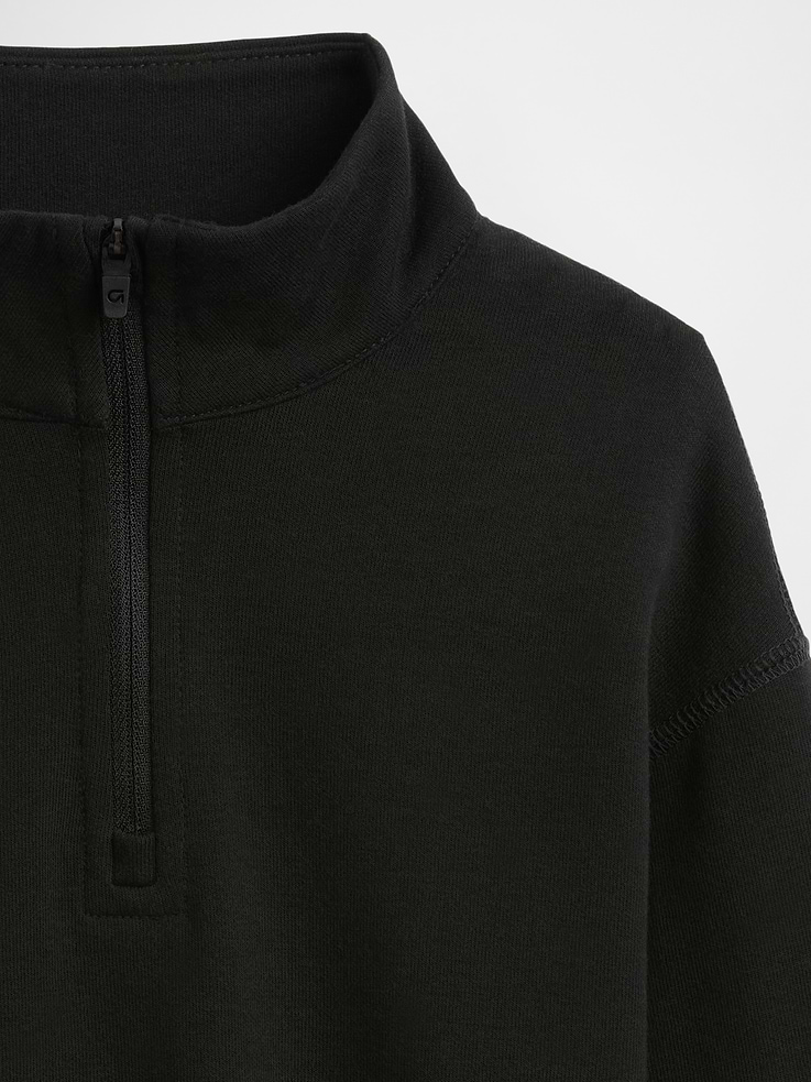 Image number 3 showing, babyGap Relaxed Mockneck Quarter-Zip Sweatshirt
