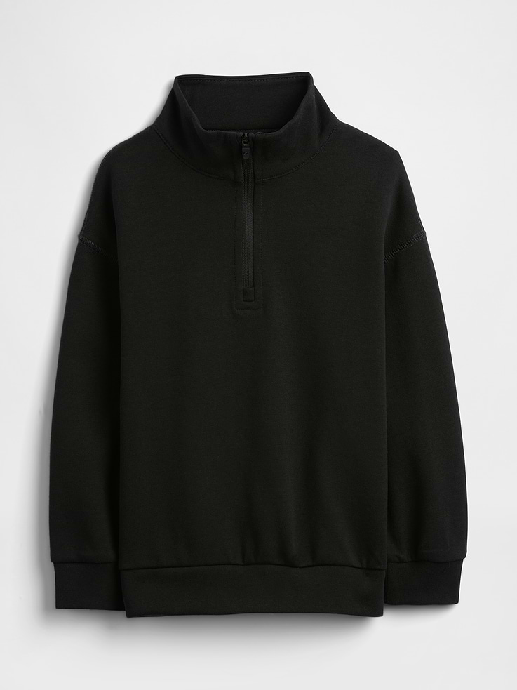 Image number 1 showing, babyGap Relaxed Mockneck Quarter-Zip Sweatshirt