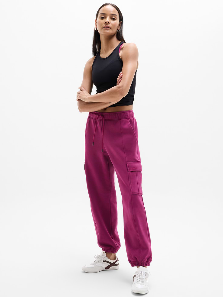 Image number 3 showing, Terry Mid Rise Cargo Jogger