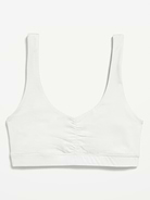 Image number 3 showing, Ruched Cotton Bralette