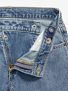 Image number 5 showing, Super Baggy Embroidered Crossover Wide-Leg Jeans for Girls