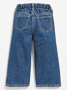 Image number 2 showing, Baggy Embroidered Wide-Leg Jeans for Toddler Girls